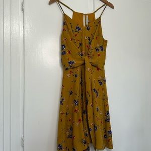 Spaghetti strap dress with tie in front